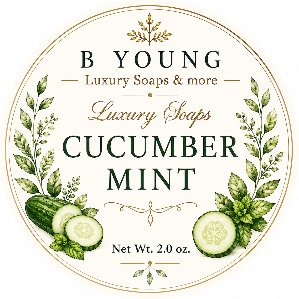 Cucumber Mint Artisan Soap