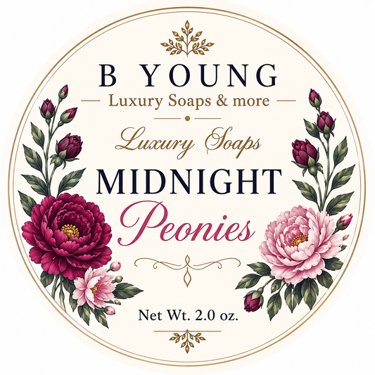 Midnight Peonies Artisan Soap